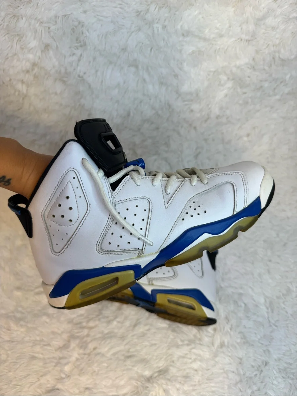 Nike Air Jordan 6 Retro BG Sport Blue basketball sneakers Youth 6